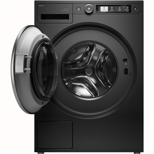 Asko Steel Seal, 9 kg, gylis 57,2 cm, 1600 aps./min., juoda - Skalbimo mašina