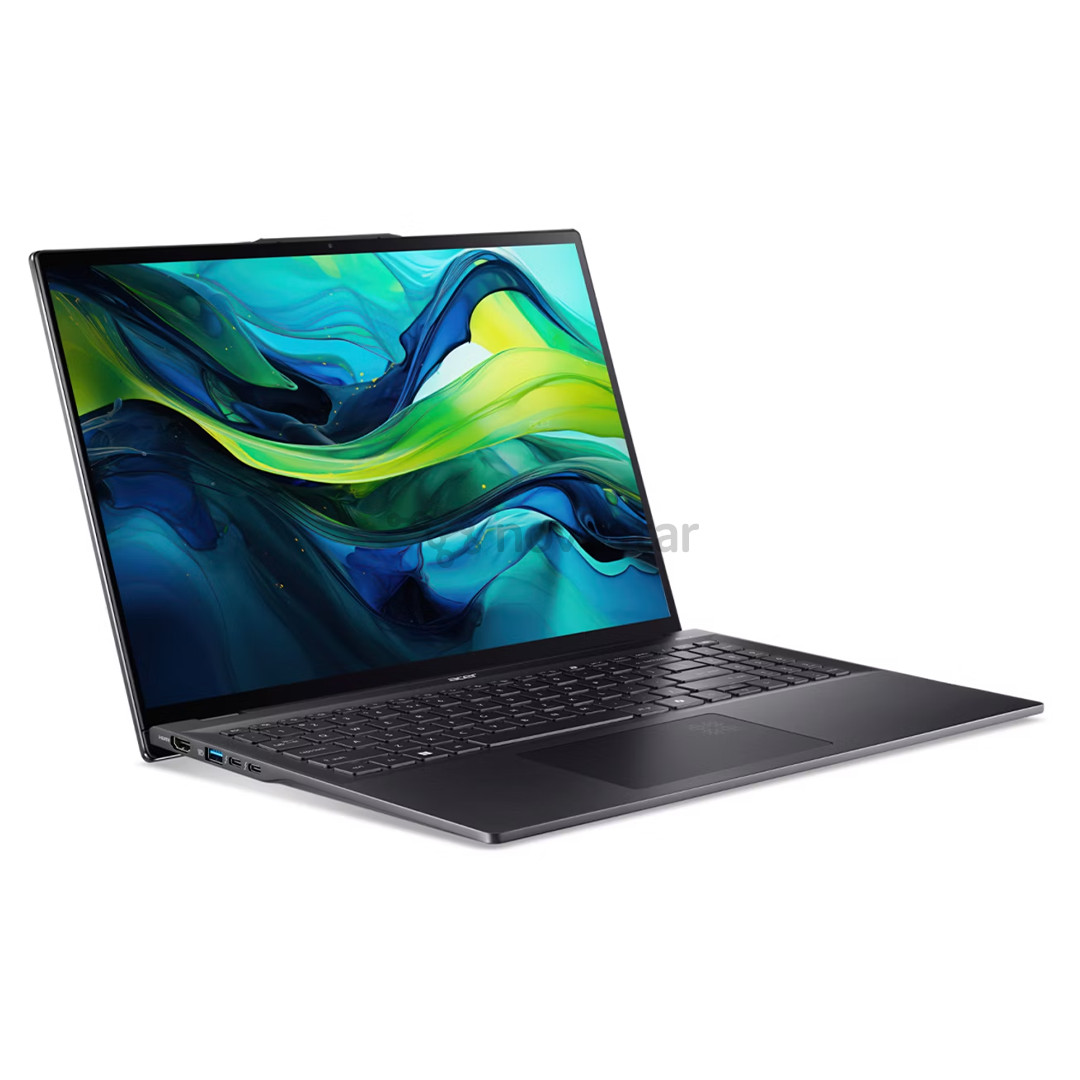 Acer Swift 16 AI OLED, 16'', WQXGA+, OLED, 120 Гц, Ultra 5, 16 ГБ, 512 ГБ, ENG, черный - Ноутбук