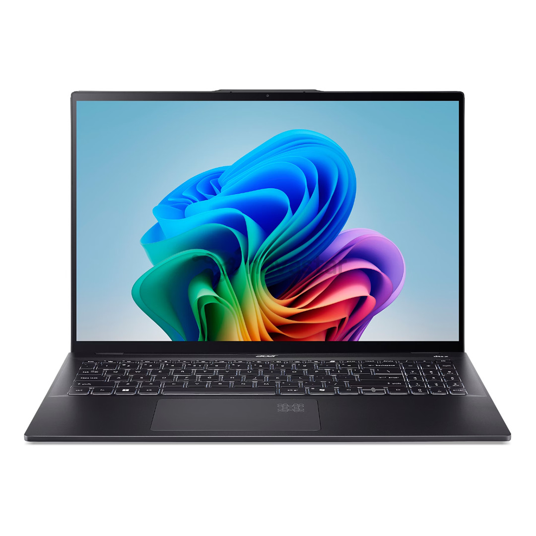 Acer Swift 16 AI OLED, 16'', WQXGA+, OLED, 120 Hz, Ultra 7, 32 GB, 1 TB, ENG, juodas - Nešiojamasis kompiuteris NX.J3ZEL.006