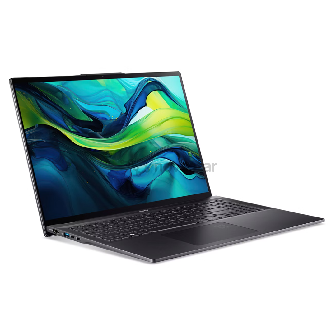 Acer Swift 16 AI OLED, 16'', WQXGA+, OLED, 120 Hz, Ultra 7, 32 GB, 1 TB, ENG, juodas - Nešiojamasis kompiuteris