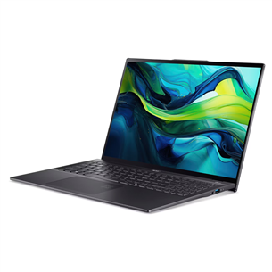 Acer Swift 16 AI OLED, 16'', WQXGA+, OLED, 120 Hz, Ultra 7, 32 GB, 1 TB, ENG, juodas - Nešiojamasis kompiuteris