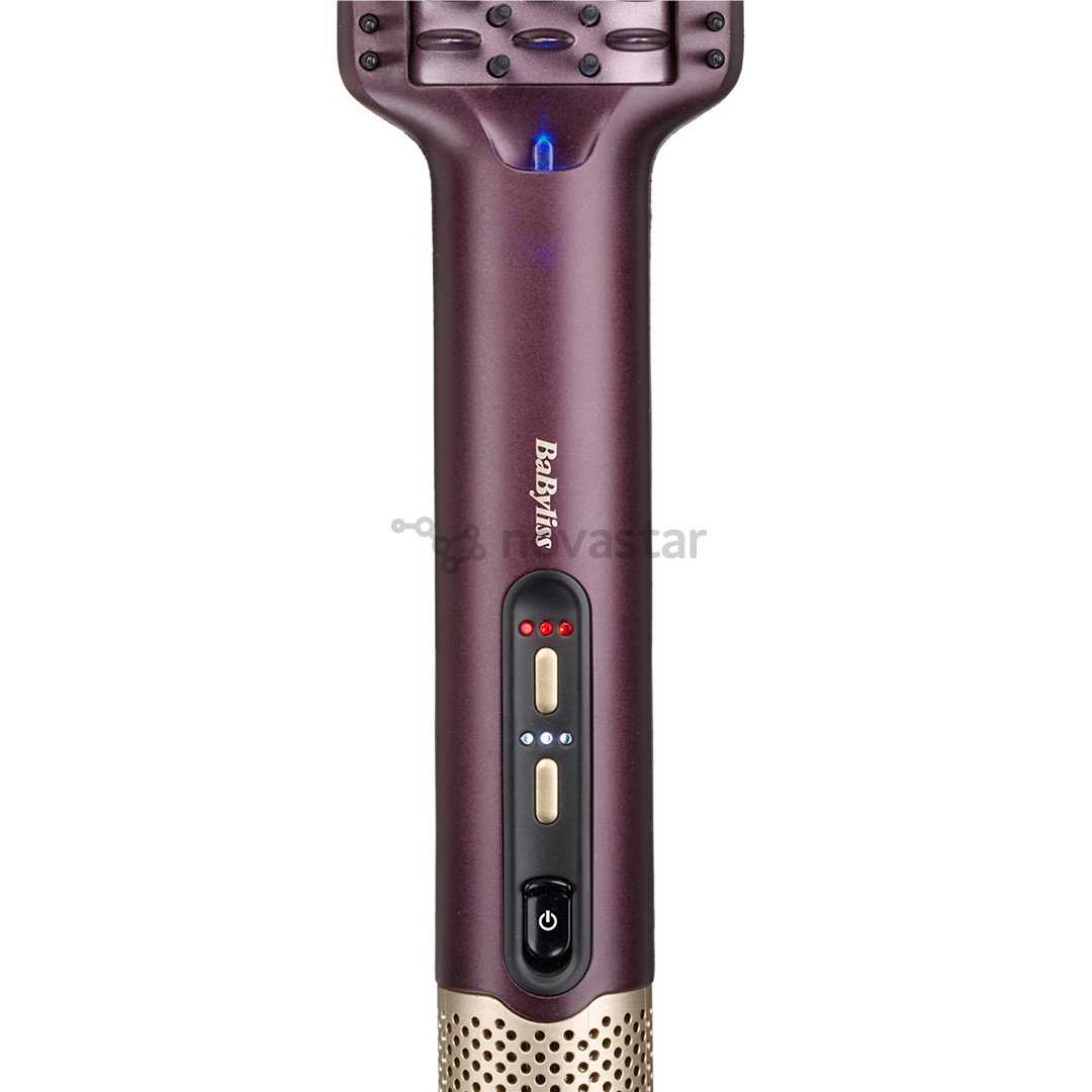 Babyliss Air Power Smooth, 900 W, violetinės/aukso spalvos - Plaukų formavimo šukos
