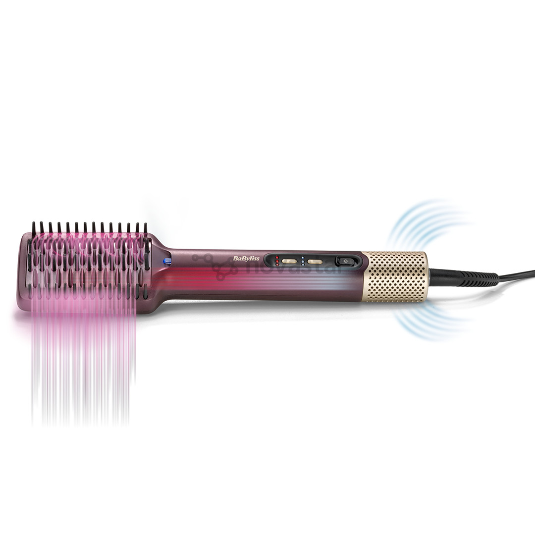 Babyliss Air Power Smooth, 900 W, violetinės/aukso spalvos - Plaukų formavimo šukos