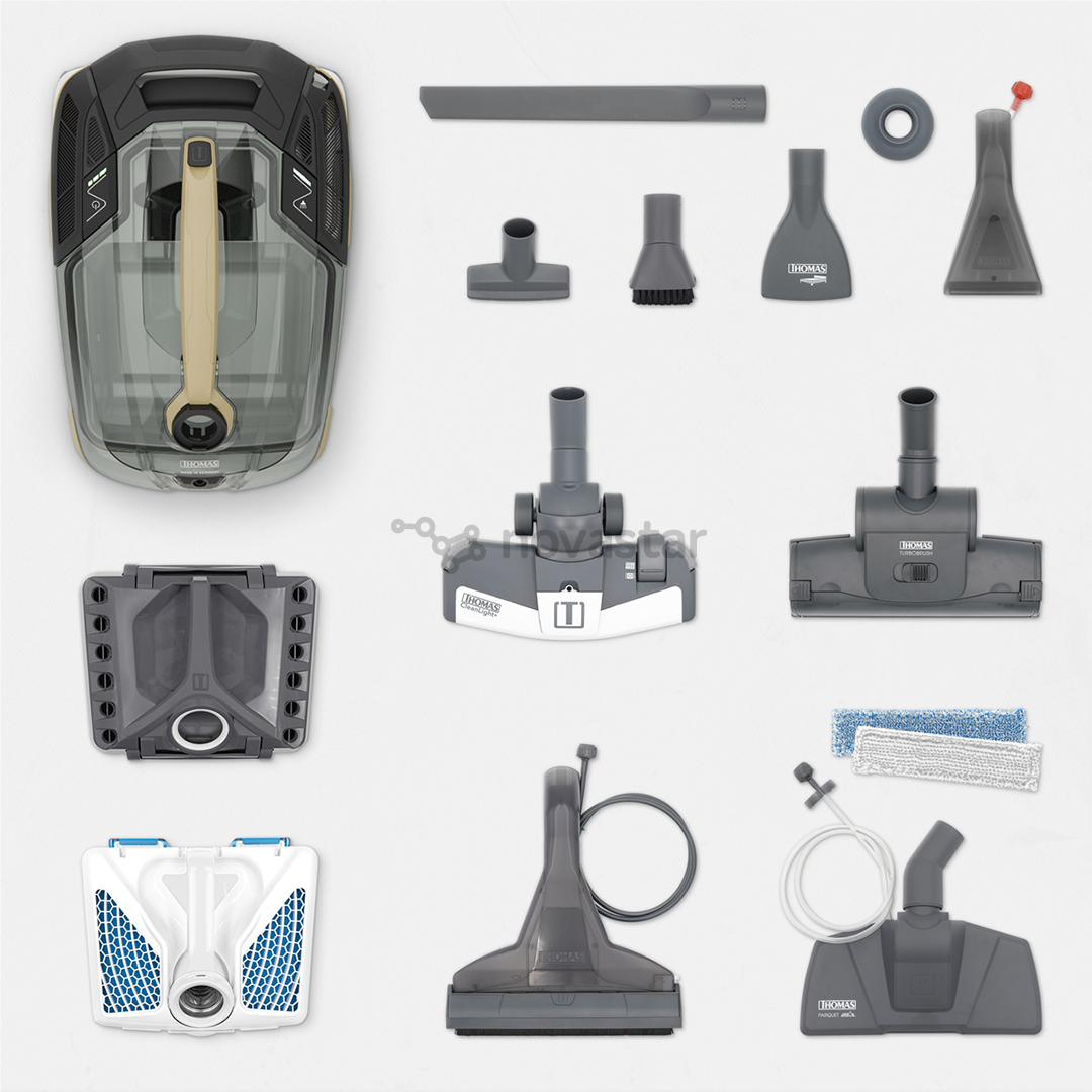 Thomas Amfibia Pro 4ALL, 1700 W, juodas/baltas/smėlio spalvos - Dulkių siurblys