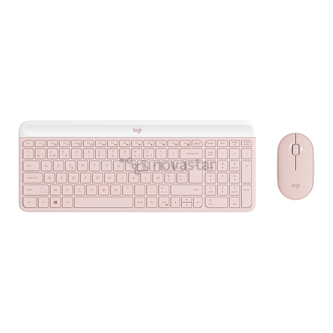 Logitech Slim Combo MK470, US, rose - Wireless Desktop