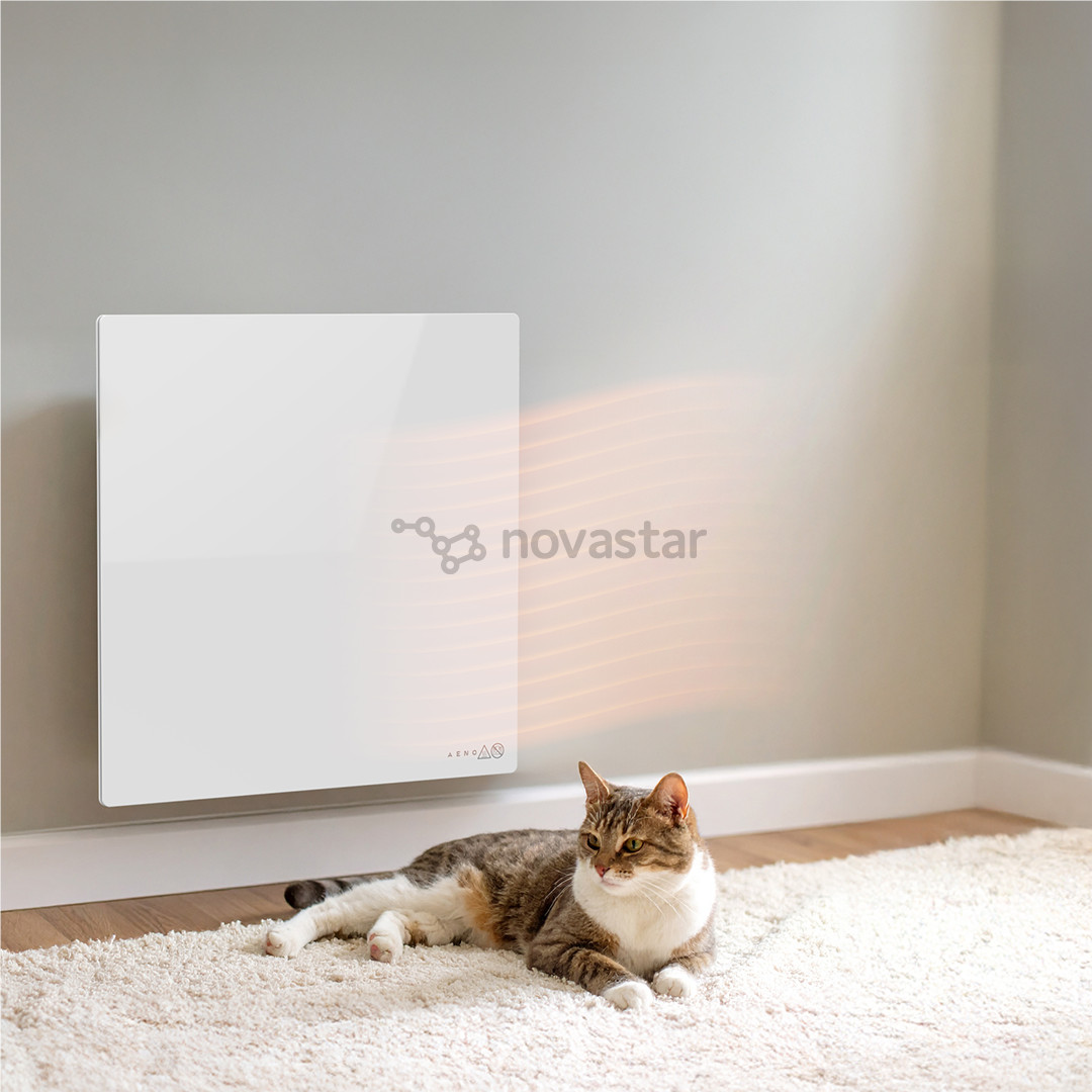 Aeno Premium Eco Smart Quadro, 500 W, baltas - Sieninis šildytuvas