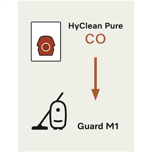 Miele CO XL HyClean Pure, Guard M1, 8 шт. - Мешки-пылесборники