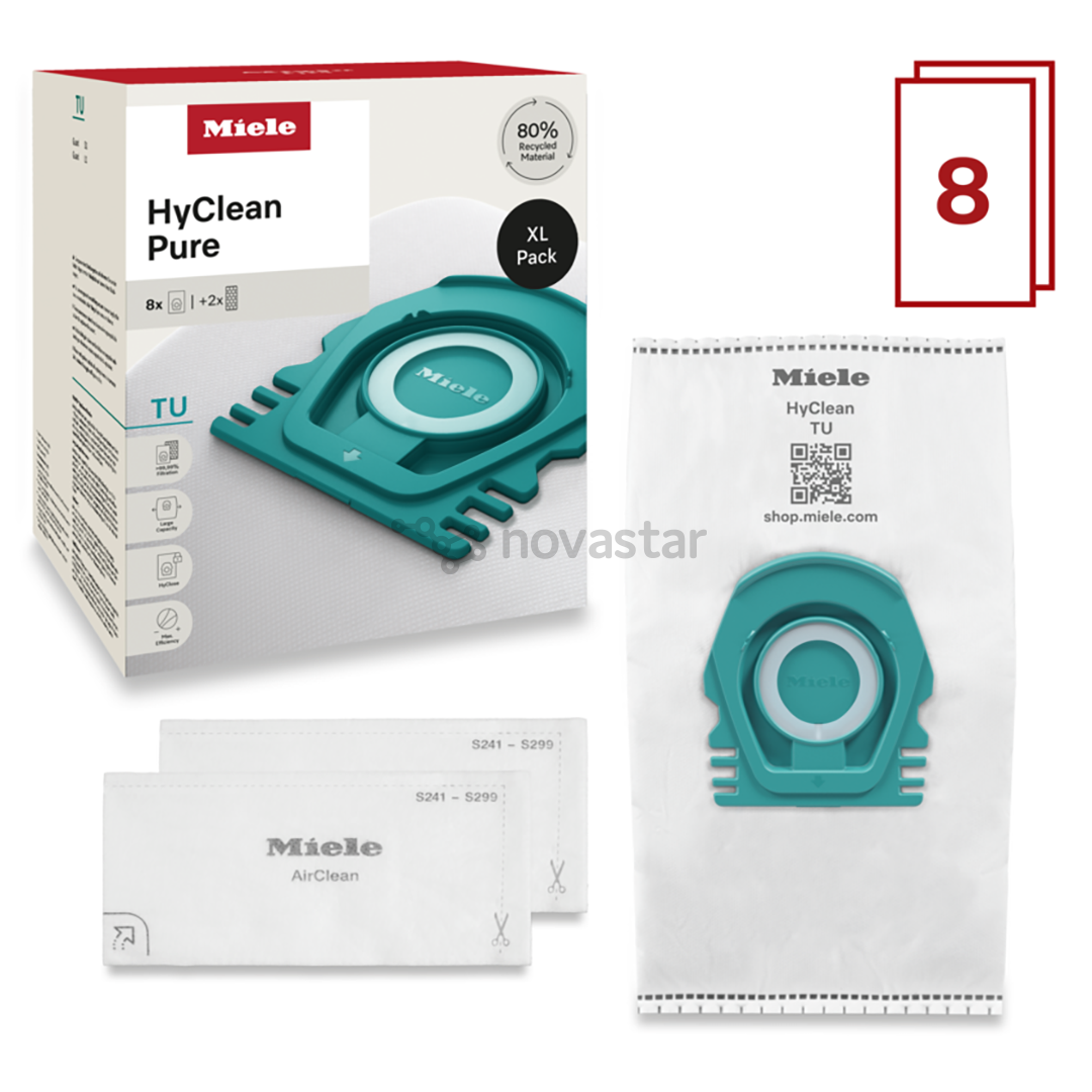 Miele TU XL HyClean Pure, Guard L1 & Guard S1, 8 vnt. - Dulkių maišeliai