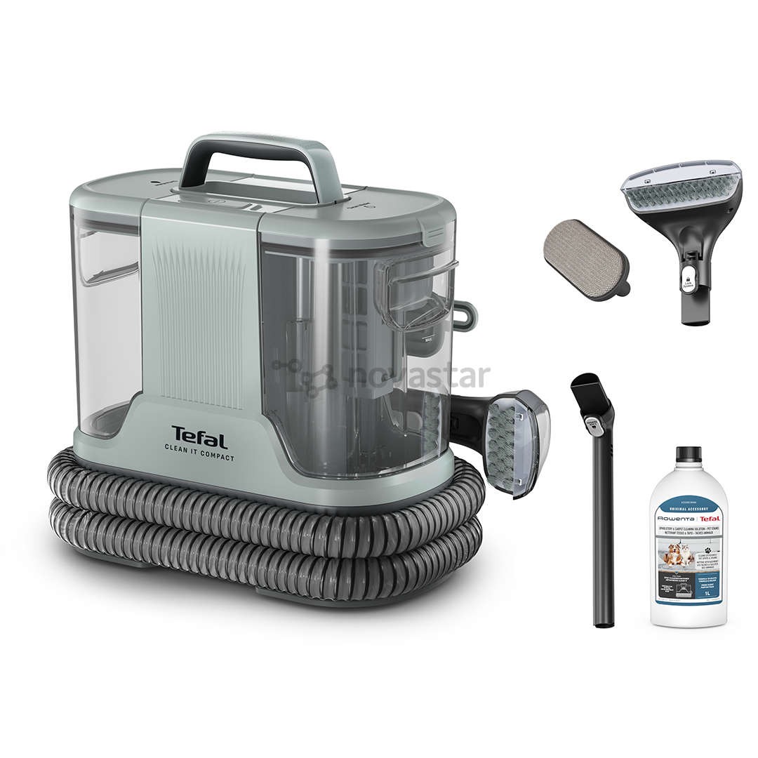 Tefal Clean It Compact, žalias - Kilimų ir apmušalų valymo įrenginys