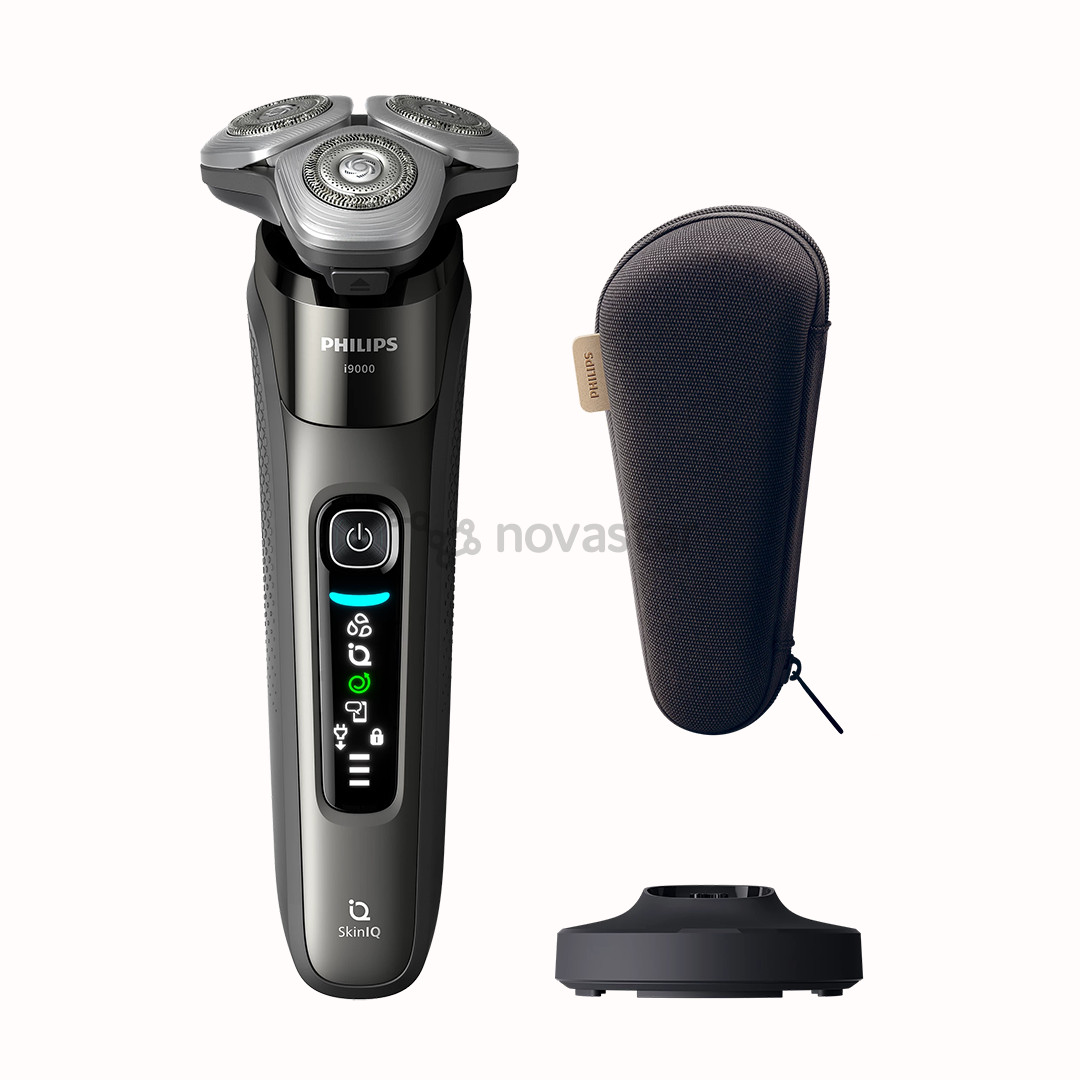 Philips i9000, SkinIQ, Wet & Dry, tamsiai pilka - Barzdaskutė