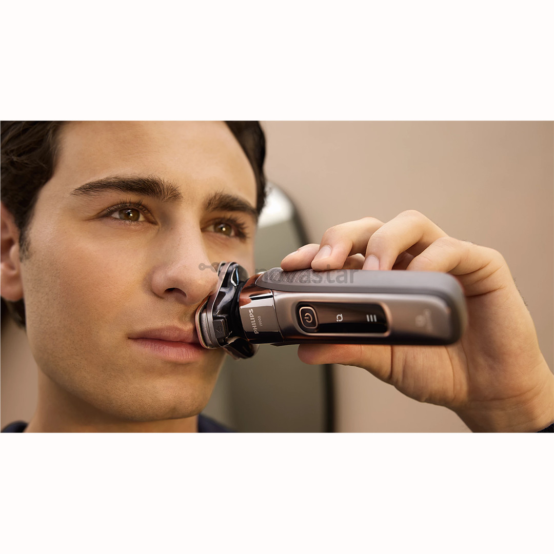 Philips i9000, SkinIQ, Wet & Dry, tamsiai pilka - Barzdaskutė