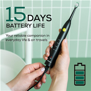 Beurer SC 30, juodas- Elektrinis garsinis dantų šepetėlis