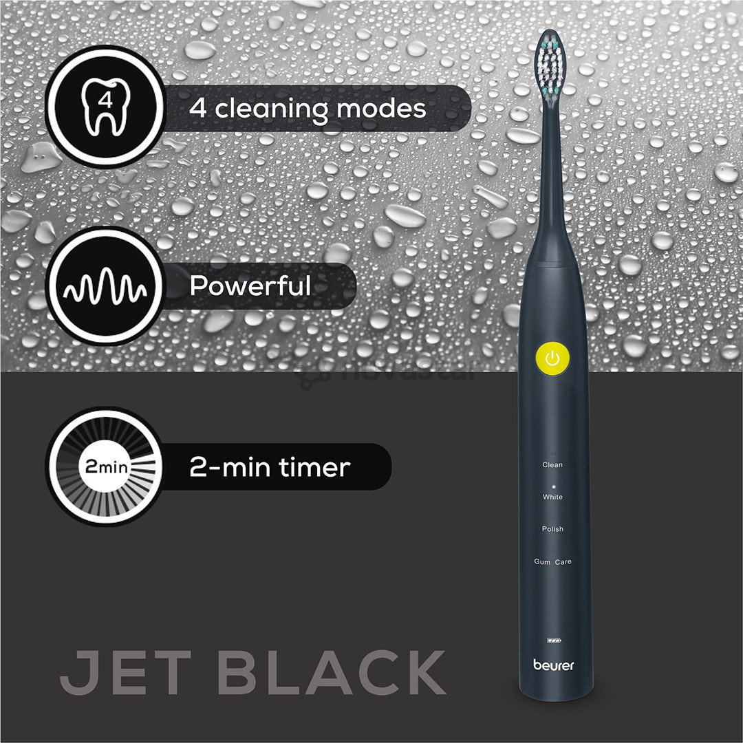 Beurer SC 30, juodas- Elektrinis garsinis dantų šepetėlis
