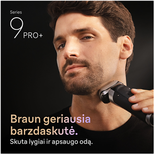 Braun Series 9 Pro+ Wet & Dry, станция SmartCare 6 в 1 и дорожный футляр PowerCase, темно-серый - Бритва
