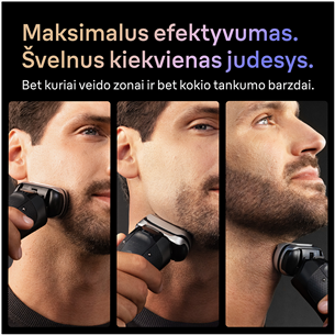 Braun Series 9 Pro+ Wet & Dry, станция SmartCare 6 в 1 и дорожный футляр PowerCase, темно-серый - Бритва