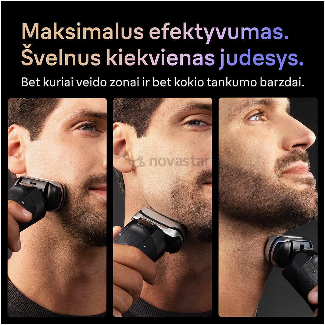 Braun Series 9 Pro+ Wet & Dry, станция SmartCare 6 в 1 и дорожный футляр PowerCase, темно-серый - Бритва