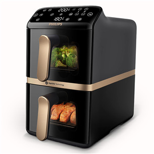 Philips Airfryer 4000 Series Stacked Dual Basket, 2300 W, 10 L, black - Air fryer