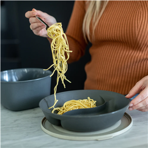 Koziol Connect Separee , 1,5 L, tamsiai pilka/smėlio spalvos - Maisto dėžutė su dangteliu