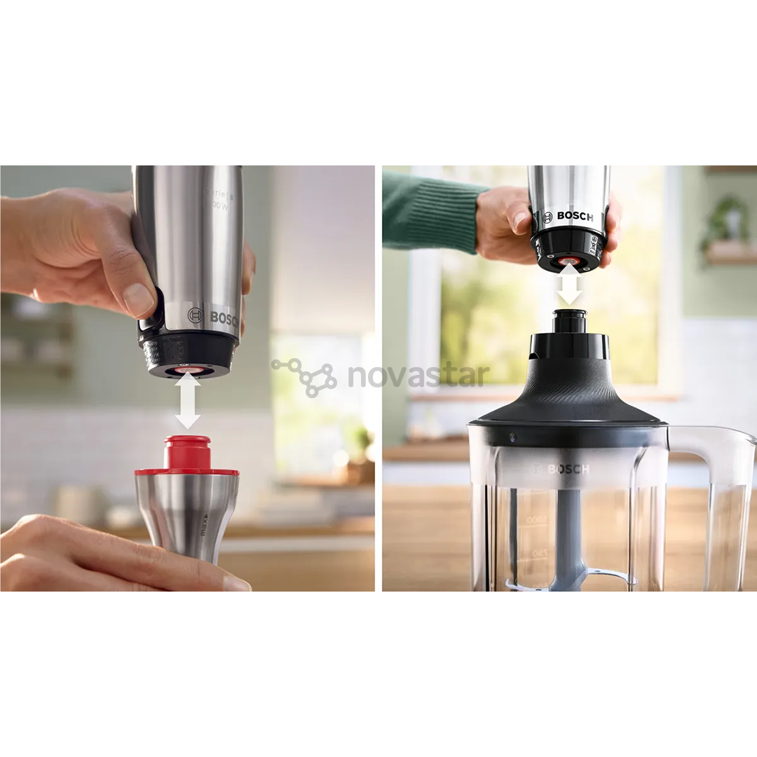 Bosch ErgoMaster, Series 6, 1200 Вт, нерж. сталь - Погружной блендер
