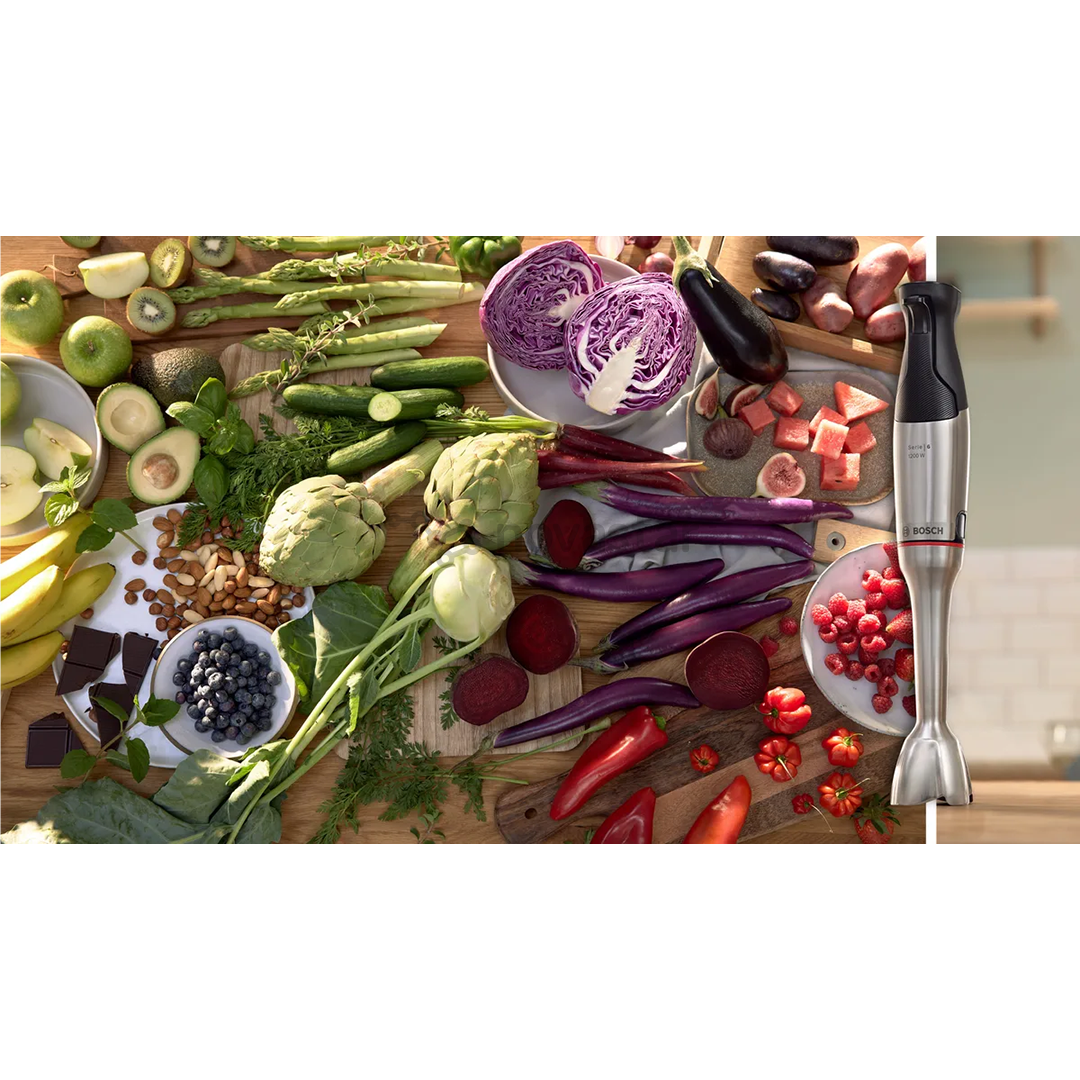 Bosch ErgoMaster, Series 6, 1200 Вт, нерж. сталь - Погружной блендер