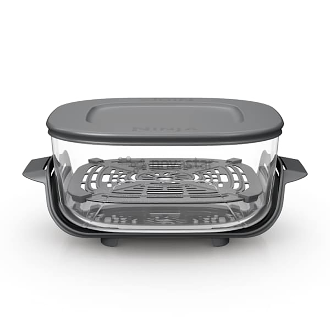 Ninja CRISPi, 3,8 L, CleanCrisp, skaidrus - Stiklinis indas su užsegamu dangčiu