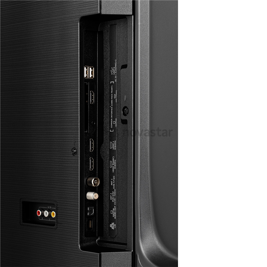 Hisense E7Q, 50'', 4K UHD, QLED, черный - Телевизор