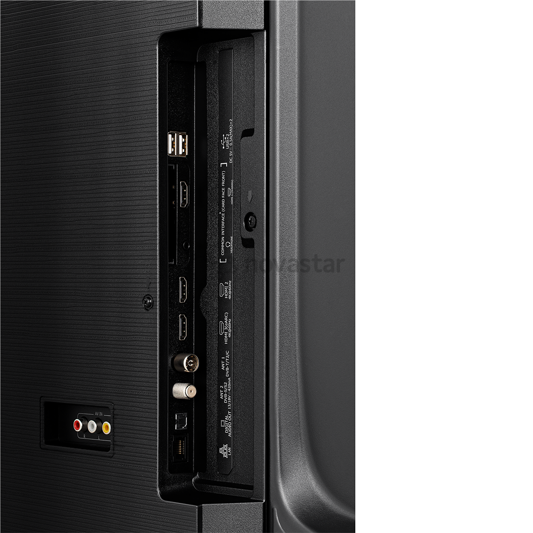 Hisense E7Q, 55'', 4K UHD, QLED, black - TV