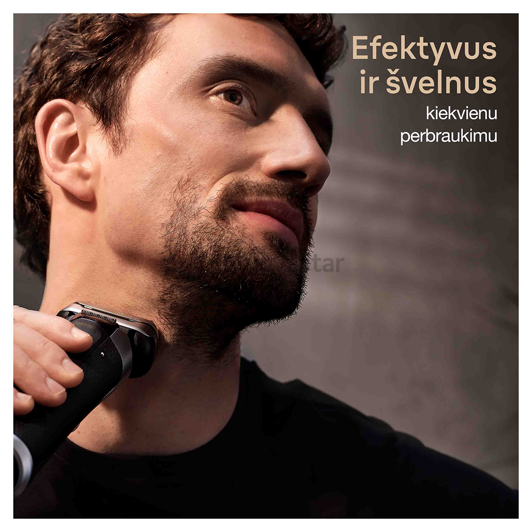 Braun Series 9 Pro+ Wet & Dry, станция 6 в 1 SmartCare и зарядный футляр PowerCase, серебристый - Бритва