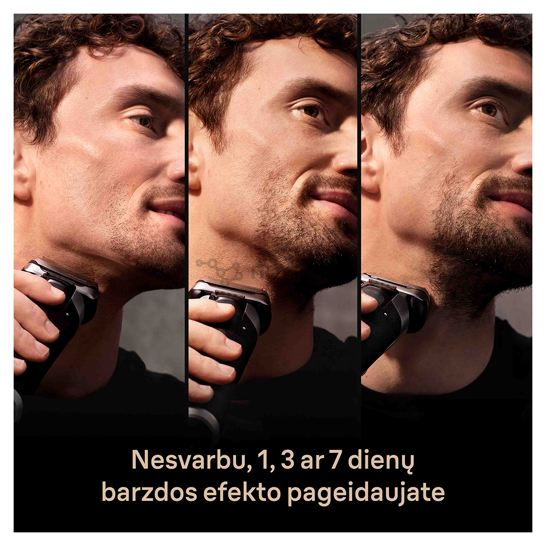 Braun Series 9 Pro+ Wet & Dry, станция 6 в 1 SmartCare и зарядный футляр PowerCase, серебристый - Бритва