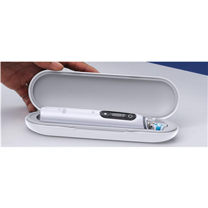 Elektrinis dantų šepetėlis Braun Oral-B iO 7, kelioninis dėklas, baltas