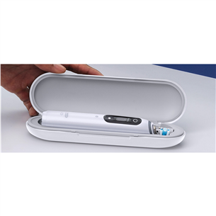 Elektrinis dantų šepetėlis Braun Oral-B iO 7, kelioninis dėklas, juodas/pilkas