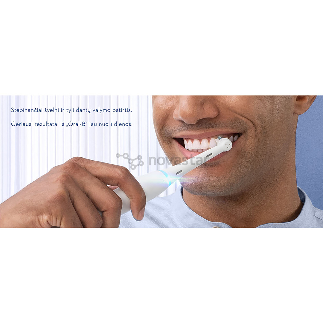 Braun Oral-B iO6 Duo, 2 vnt., juodas/rožinis - Elektriniai dantų šepetėliai