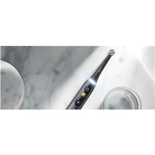 Braun Oral-B iO 8 Duo, 2 vnt., juodas/baltas - Elektriniai dantų šepetėliai