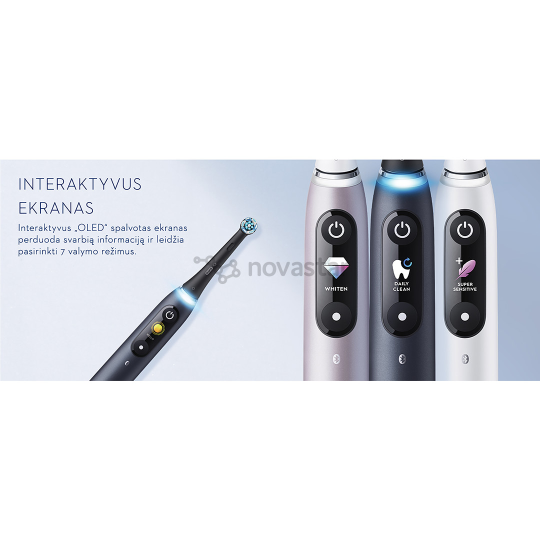 Braun Oral-B iO 9 Black Onyx - Elektrinis dantų šepetėlis
