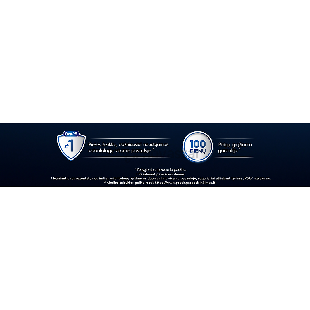 Braun Oral-B iO9 Black Special Edition, juodas - Elektrinis dantų šepetėlis