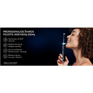 Braun Oral-B iO 10, baltas - Elektrinis dantų šepetėlis