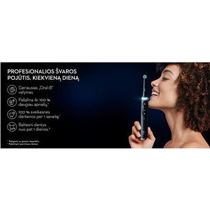 Braun Oral-B iO 10, baltas - Elektrinis dantų šepetėlis