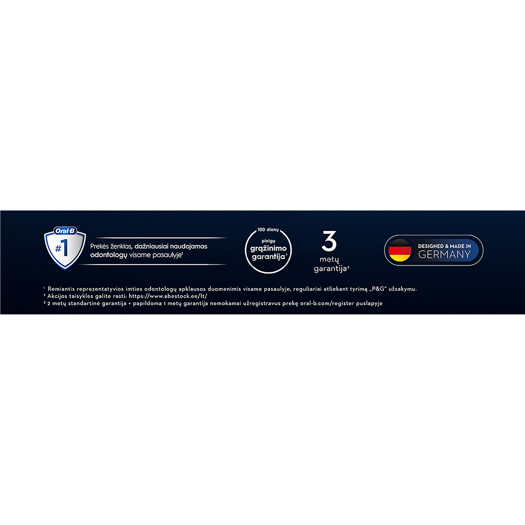 Braun Oral-B iO 10, baltas - Elektrinis dantų šepetėlis