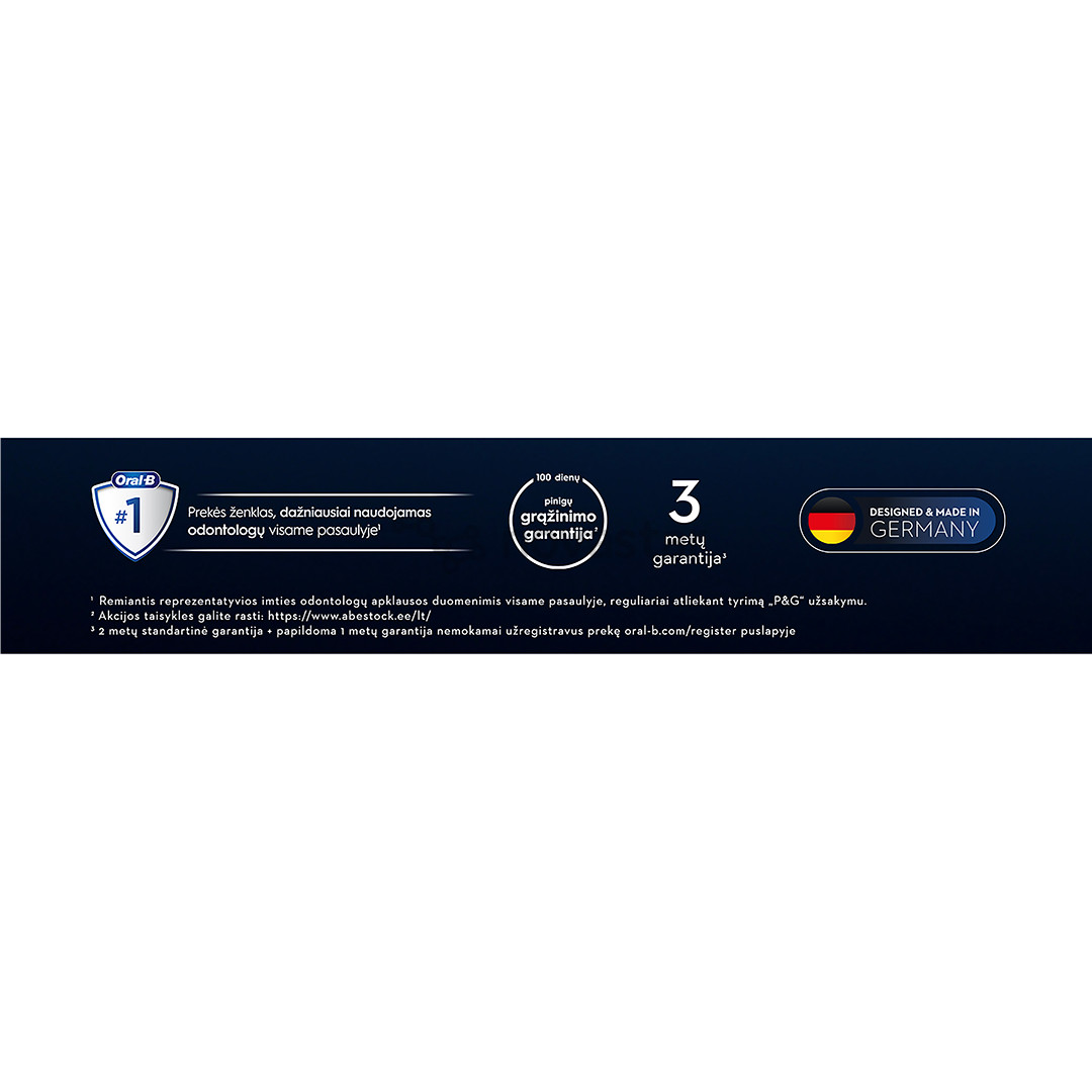 Braun Oral-B iO 10, juodas - Elektrinis dantų šepetėlis