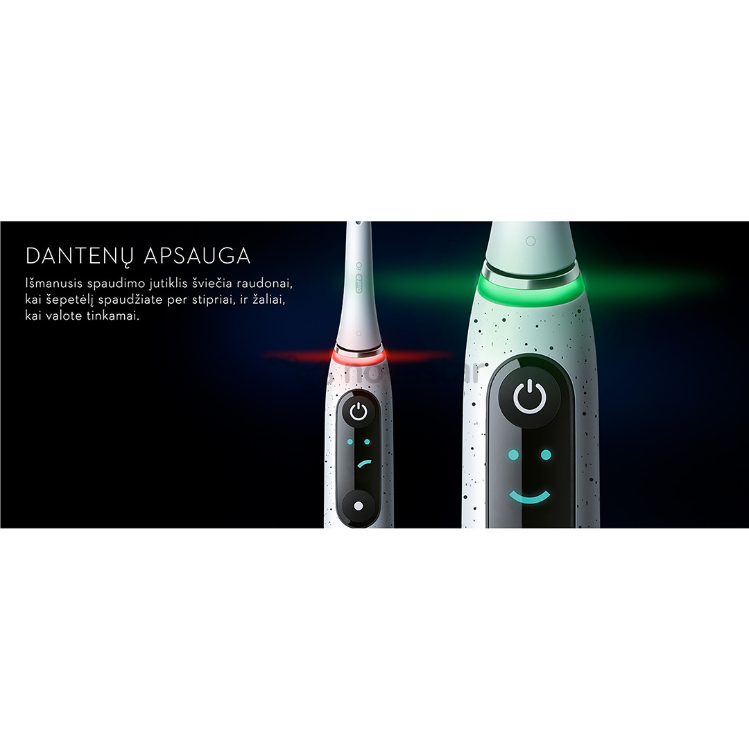 Braun Oral-B iO 10, juodas - Elektrinis dantų šepetėlis