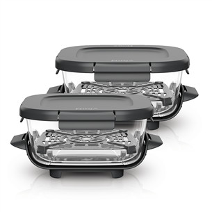Ninja CRISPi 1.4L, CleanCrisp, 2 pcs, transparent - Glass containers with snap-lock lids XSKLIDPLT2EUUK