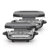 Ninja CRISPi 1,4L, CleanCrisp, 2 vnt., skaidrūs - Stikliniai indai su užsegamais dangčiais