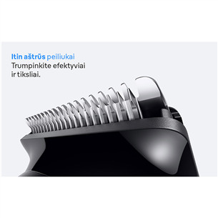 Barzdaskutė Braun Beard Trimmer Series 3, juoda