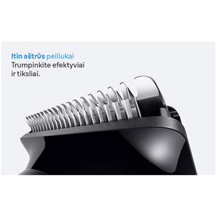 Barzdaskutė Braun Beard Trimmer Series 3, juoda