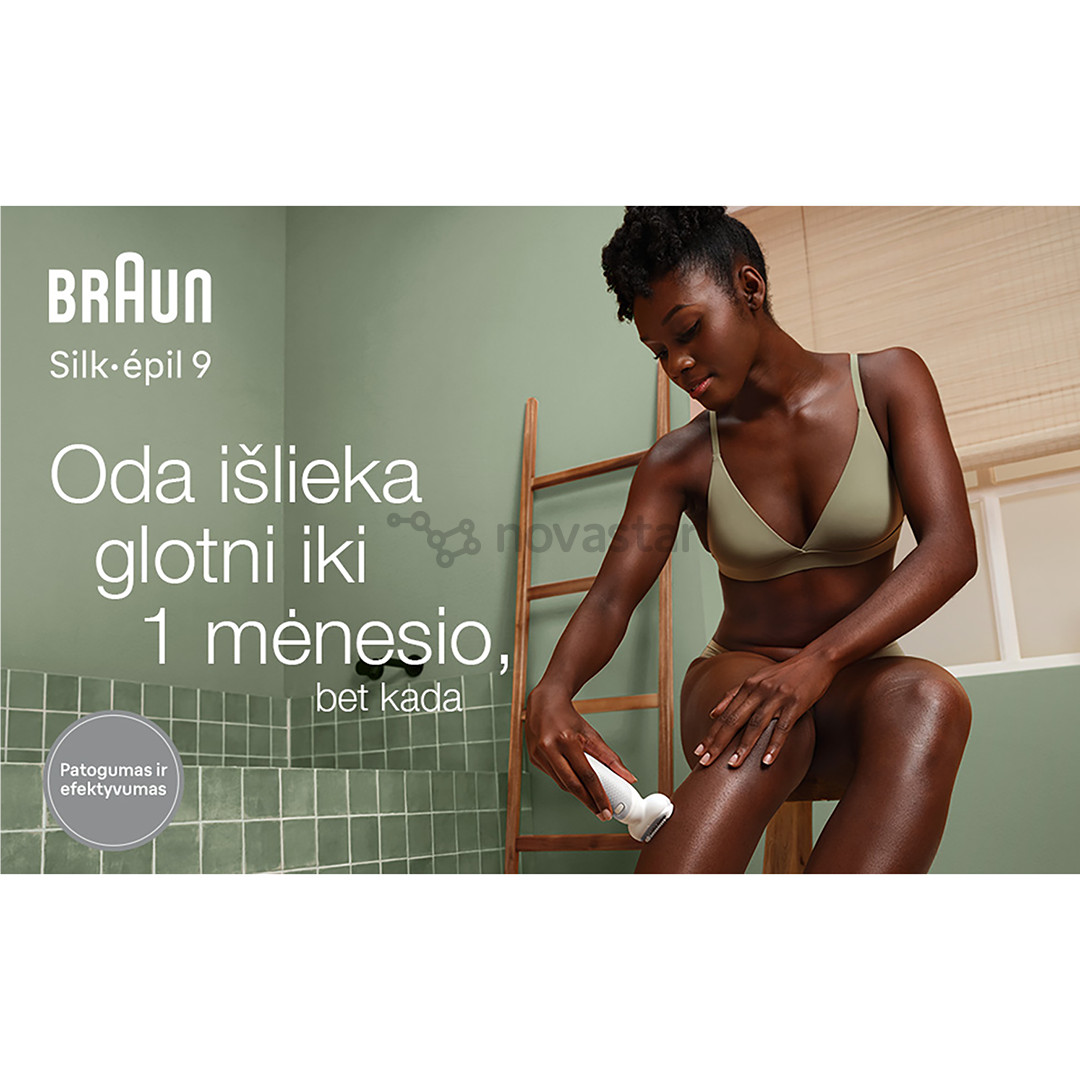 Braun Silk epil 9, Wet & Dry, white - Epilator