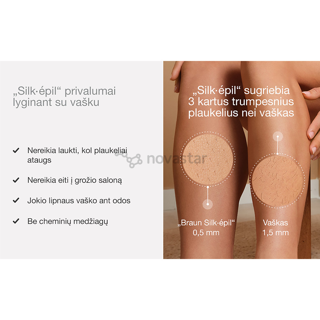 Braun Silk epil 9, Wet & Dry, white - Epilator