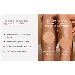 Braun Silk epil 9 Flex, baltas - Epiliatorius