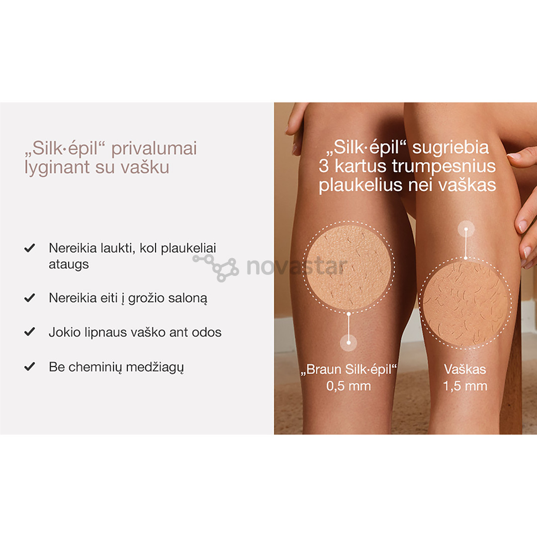 Braun Silk epil 9 Flex, baltas - Epiliatorius