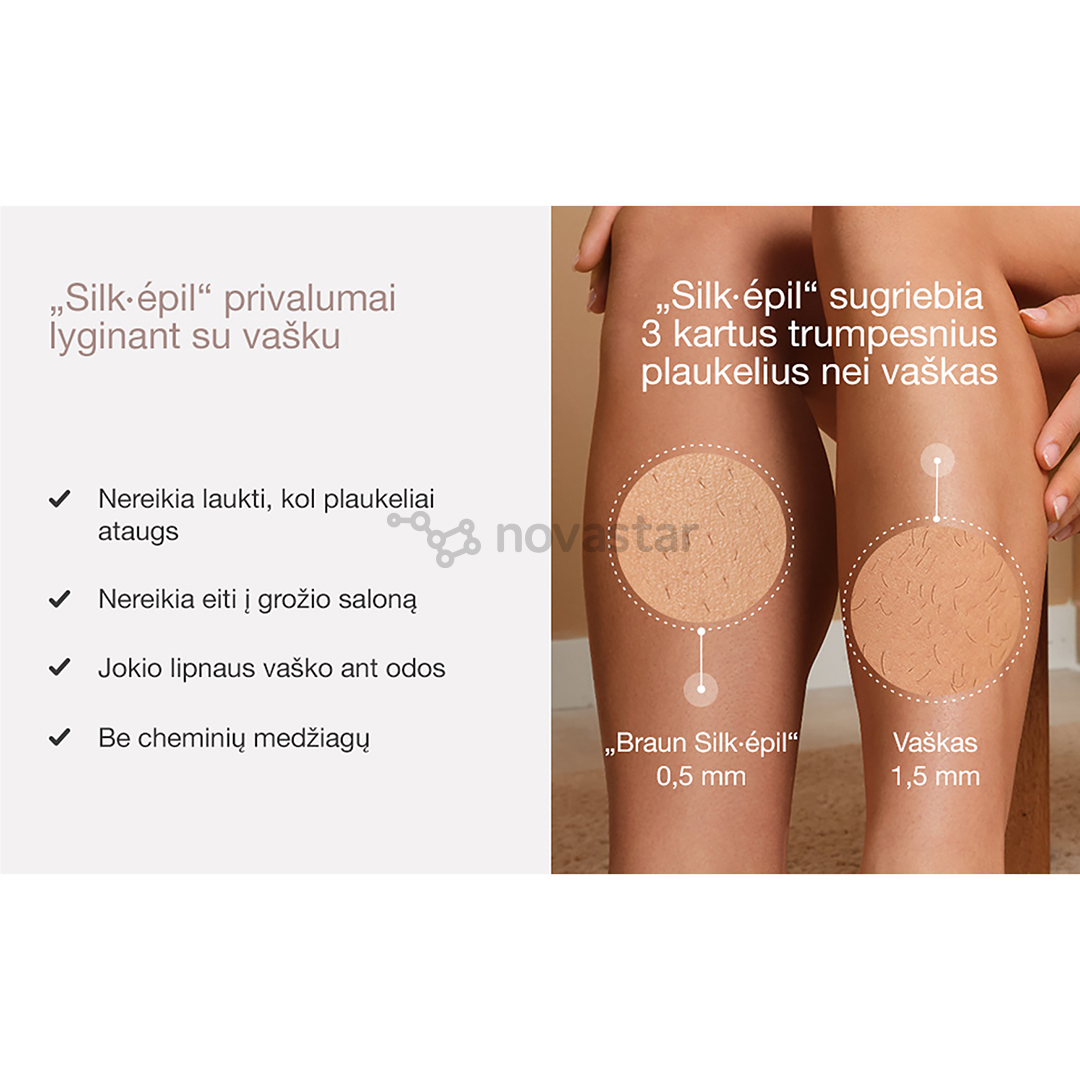 Braun Silk epil 9 Flex, white - Epilator