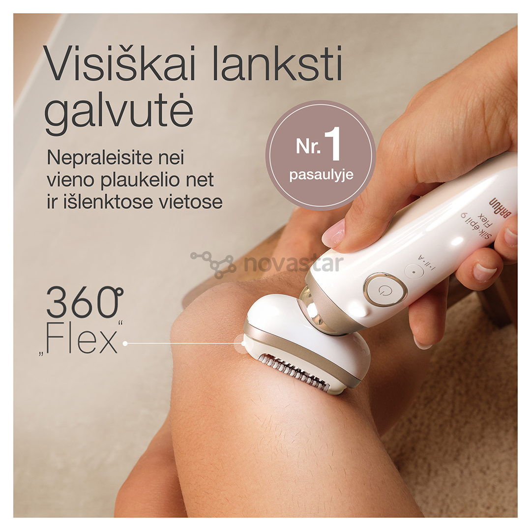 Braun Silk epil 9 Flex, white - Epilator